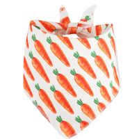 Cartoon Style Polyester Carrot Pet Saliva Towel sku image 2