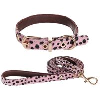 British Style Mohair Leopard Pet Collar main image 1