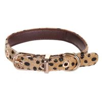 British Style Mohair Leopard Pet Collar sku image 2