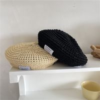 Women's Sweet Simple Style Solid Color Eaveless Beret Hat main image 5