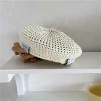 Women's Sweet Simple Style Solid Color Eaveless Beret Hat sku image 1