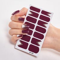 Simple Style Classic Style Color Block Pvc Nail Patches 1 Piece sku image 35