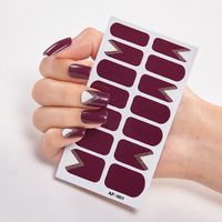 Simple Style Classic Style Color Block Pvc Nail Patches 1 Piece sku image 30