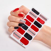 Simple Style Classic Style Color Block Pvc Nail Patches 1 Piece sku image 1