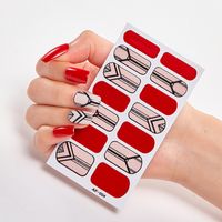 Einfacher Stil Klassischer Stil Farbblock Pvc Nagelaufkleber 1 Stück main image 2