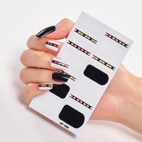 Simple Style Classic Style Color Block Pvc Nail Patches 1 Piece sku image 16