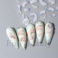 Retro Cartoon Flower Pvc Nail Patches 1 Piece main image 4