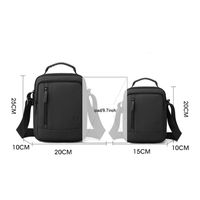 Men's Solid Color Polyester Zipper Functional Backpack Laptop Backpack main image 2