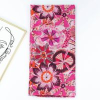 Women's Vacation Flower Polyester Printing Scarf sku image 4