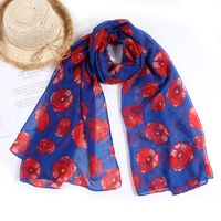 Women's Ig Style Elegant Flower Polyester Scarf main image 4