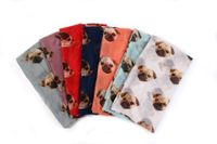 Women's Cute Simple Style Dog Polyester Printing Scarf main image 2