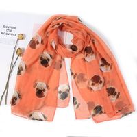 Femmes Mignon Style Simple Chien Polyester Impression Foulard sku image 5