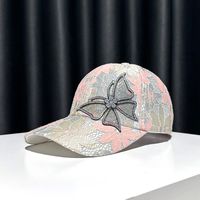 Women's Simple Style Classic Style Color Block Butterfly Curved Eaves Baseball Cap sku image 3