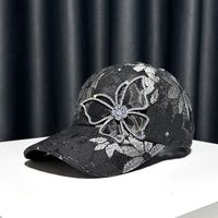 Women's Simple Style Classic Style Color Block Butterfly Curved Eaves Baseball Cap sku image 2