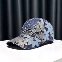 Women's Simple Style Classic Style Color Block Butterfly Curved Eaves Baseball Cap main image 2