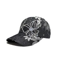 Women's Simple Style Classic Style Color Block Butterfly Curved Eaves Baseball Cap main image 3