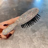 Elegant Solid Color Plastic Hair Comb 1 Piece sku image 1