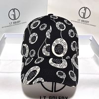 Women's Simple Style Classic Style Heart Shape Printing Curved Eaves Baseball Cap main image 4