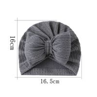 Girl's Cute Solid Color Jacquard Baby Hat main image 5
