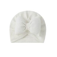 Girl's Cute Solid Color Jacquard Baby Hat sku image 7