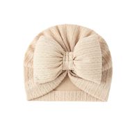 Girl's Cute Solid Color Jacquard Baby Hat sku image 2