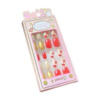 Cute Cross Cartoon Strawberry Plastic Nail Patches 1 Piece main image 4