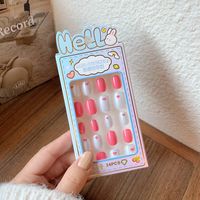 Cute Cross Cartoon Strawberry Plastic Nail Patches 1 Piece sku image 5