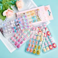 Cute Sweet Cartoon Flower Plastic Nail Patches 1 Set main image 5