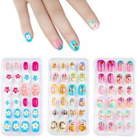 Cute Sweet Cartoon Flower Plastic Nail Patches 1 Set main image 1