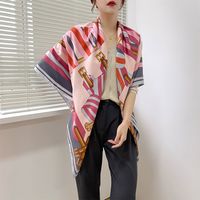 Women's Elegant Simple Style Plant Polyester Silk Scarf sku image 3