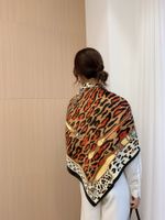 Women's Elegant Simple Style Plant Polyester Silk Scarf sku image 34