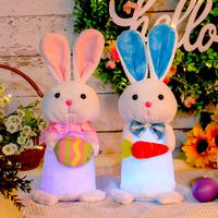 Ostern Cartoon-stil Kaninchen Kunststoff Tuch Baumwolle Lässig Täglich Festival Dekorative Requisiten main image 1