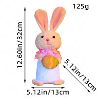 Ostern Cartoon-stil Kaninchen Kunststoff Tuch Baumwolle Lässig Täglich Festival Dekorative Requisiten sku image 3