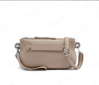 Women's Medium Pu Leather Solid Color Classic Style Square Zipper Shoulder Bag sku image 5