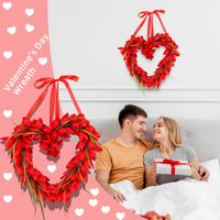 Valentinstag Einfacher Stil Herzform Kunststoff Polyester Zuhause Täglich Dekorative Requisiten main image 1