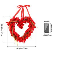 Valentine's Day Simple Style Heart Shape Plastic Polyester Home Daily Decorative Props main image 2