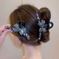 Women's Sweet Bow Knot Rhinestone Hair Claws sku image 1