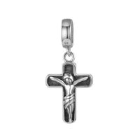 1 Piece Simple Style Cross Sterling Silver Plating Inlay Pendant Jewelry Accessories main image 5