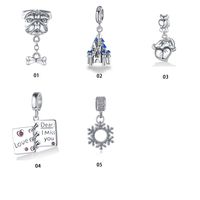 1 Piece Casual Animal Castle Snowflake Sterling Silver Inlay Pendant Jewelry Accessories main image 1