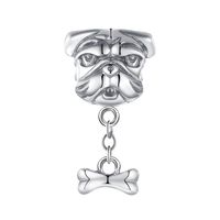 1 Piece Casual Animal Castle Snowflake Sterling Silver Inlay Pendant Jewelry Accessories sku image 5