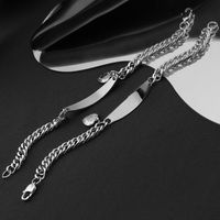 Casual Simple Style Heart Shape 304 Stainless Steel Bracelets In Bulk main image 6