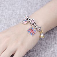 1 Piece Hip-hop Heart Shape Skull Sterling Silver Enamel Inlay Beads Jewelry Accessories main image 4