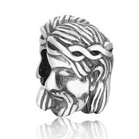 1 Piece Hip-hop Heart Shape Skull Sterling Silver Enamel Inlay Beads Jewelry Accessories sku image 4