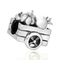 1 Piece Hip-hop Heart Shape Skull Sterling Silver Enamel Inlay Beads Jewelry Accessories sku image 15