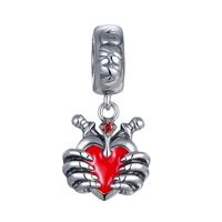 1 Piece Cute Simple Style Owl Wings Ghost Sterling Silver Enamel Inlay Pendant Jewelry Accessories sku image 19