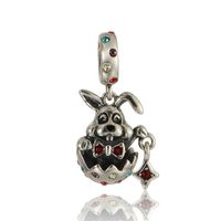 1 Piece Cute Simple Style Owl Wings Ghost Sterling Silver Enamel Inlay Pendant Jewelry Accessories sku image 16