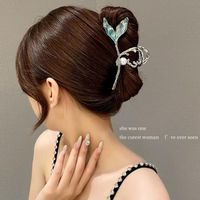 Women's Sweet Fish Tail Alloy Inlay Hair Claws main image 1