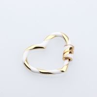 1 Piece Copper Oval Heart Shape Jewelry Buckle Simple Style sku image 2