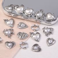 1 Piece Sweet Heart Shape Alloy Plating Inlay Pendant Jewelry Accessories main image 1