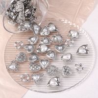 1 Piece Sweet Heart Shape Alloy Plating Inlay Pendant Jewelry Accessories main image 4